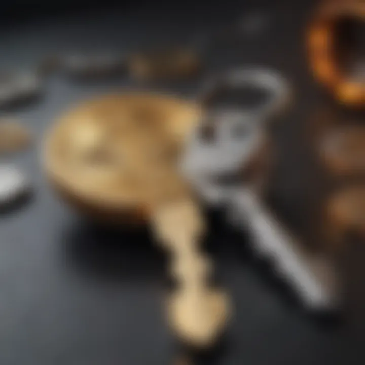 Visual representation of key management in crypto wallets