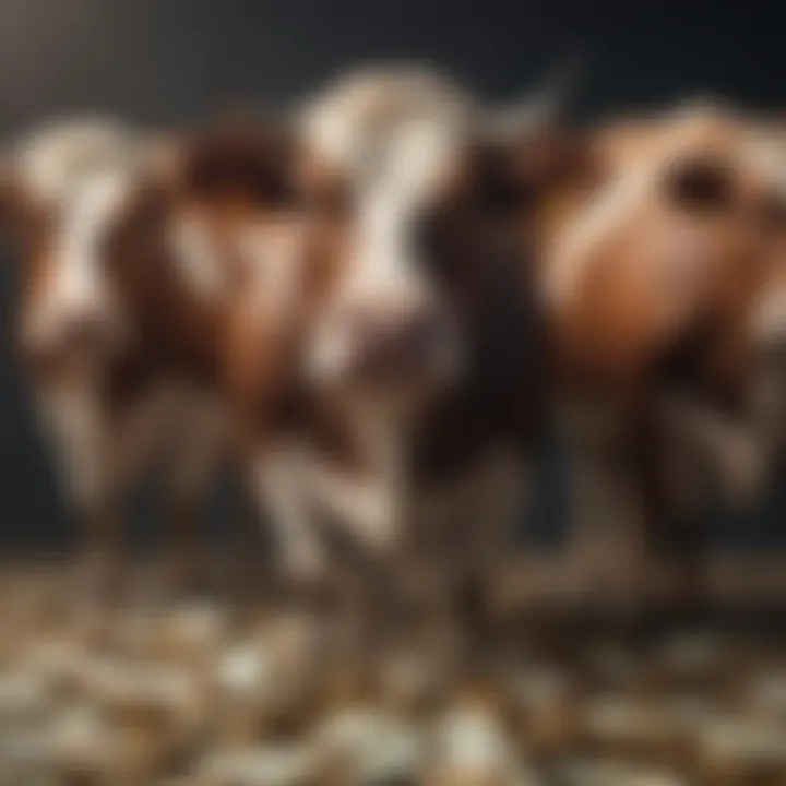 Chart illustrating profitability trends of cash cows across industries.