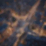 Smart City Infrastructure Representation A digital twin model showcasing a smart city infrastructure.