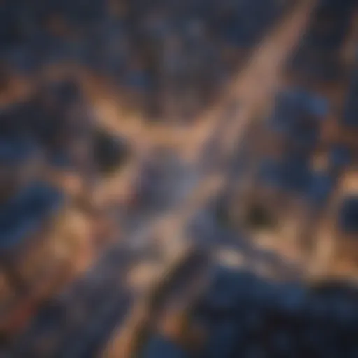 Smart City Infrastructure Representation A digital twin model showcasing a smart city infrastructure.