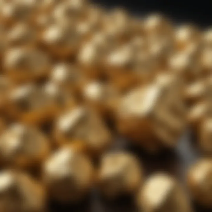 Natural gold nugget showcasing its unique texture and color