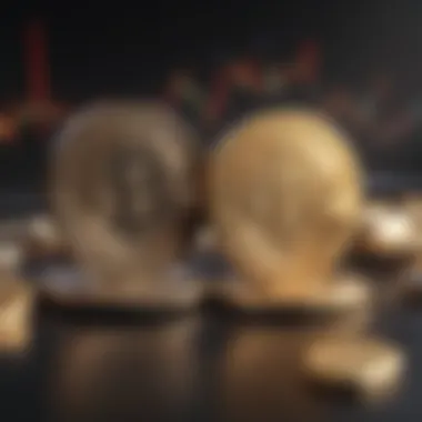 Analyzing Exchange Rate Fluctuations Graph depicting exchange rate fluctuations of cryptocurrencies.