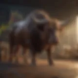 Visual Representation of Bull Market Trends Graph illustrating a bull market trend