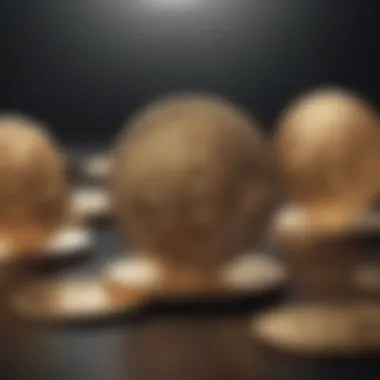 An illustration depicting the concept of stablecoins in a dynamic market