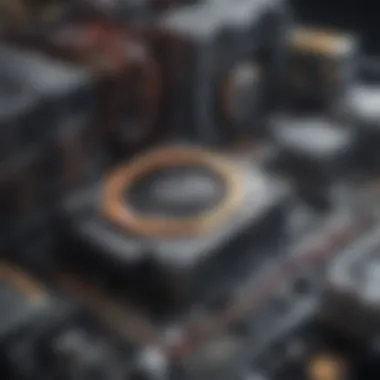 Schematic of mining hardware and technology