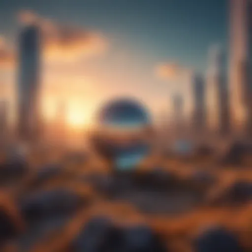 Digital landscape showcasing interconnected virtual environments.