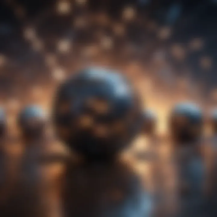 Social Connections in the Metaverse Abstract visualization of social connections in a digital space.