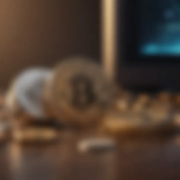 Illustration showcasing secure digital asset management