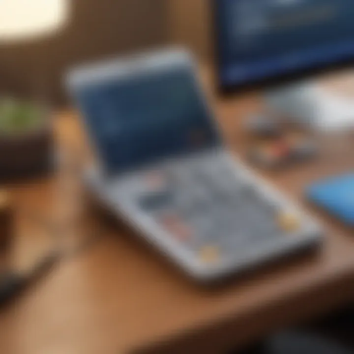 Visual representation of a digital bank account setup