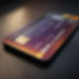 Visual representation of a virtual credit card interface on a digital device