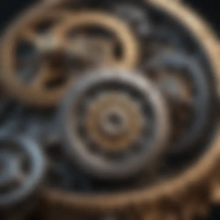 Intricate gears symbolizing economic mechanisms
