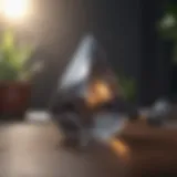 Ethereum cryptocurrency logo with futuristic design