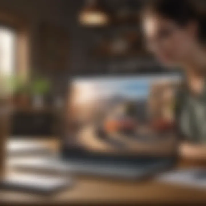 A user reviewing Koinly benefits and promo code options on a laptop