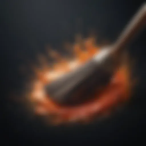 Abstract brush strokes creating a unique profile picture