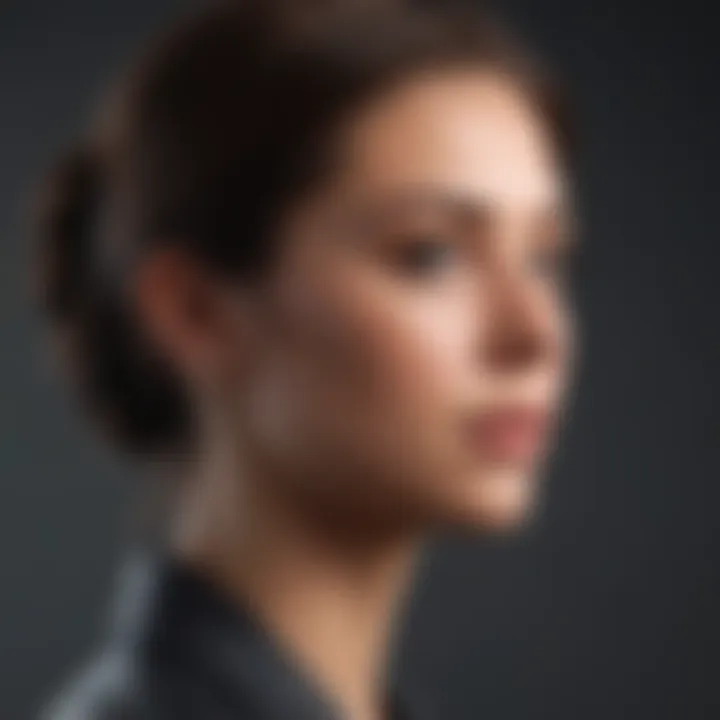A minimalist silhouette profile picture design