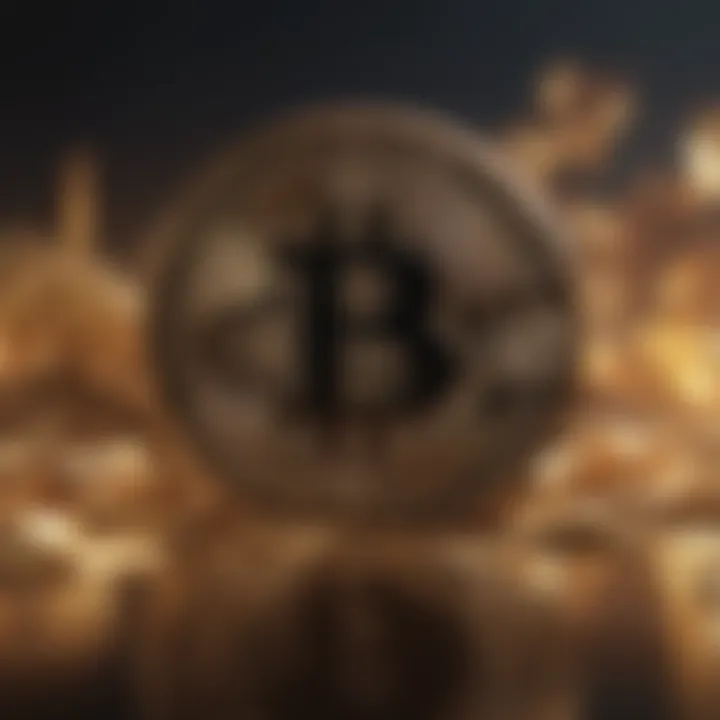 Abstract Digital Art Symbolizing Cryptocurrency Value