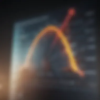 Financial Growth Chart Financial growth chart indicating success in blockchain investments