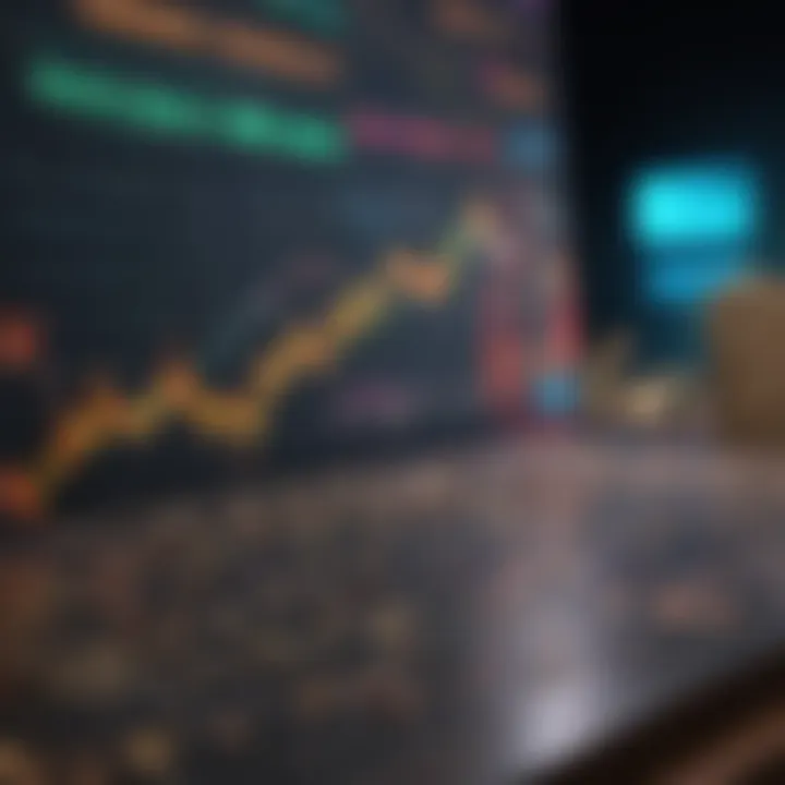 Market Analysis Graph Market analysis graph demonstrating blockchain stock performance