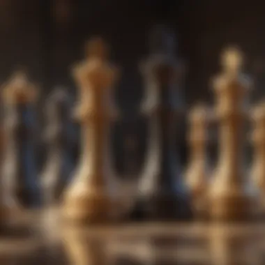 Strategic Investment Concept Strategic investment concept with chess pieces symbolizing decision-making