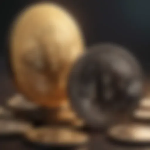 Visual representation of cryptocurrency integration with banking systems