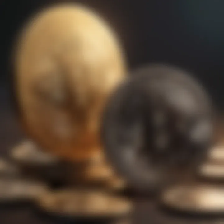 Visual representation of cryptocurrency integration with banking systems