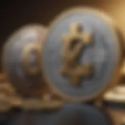 Abstract representation of United States Dollar and Kenyan Shilling symbols