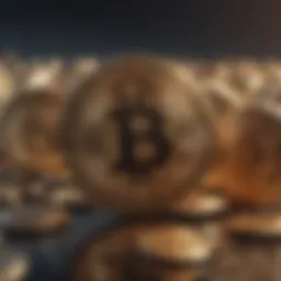 Abstract representation of digital currency market trends