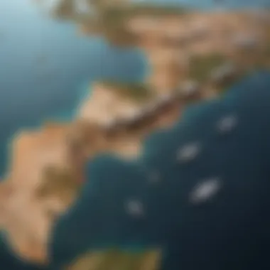 Migration Trends: Paths of Displacement A map illustrating migration patterns from Venezuela to neighboring countries.