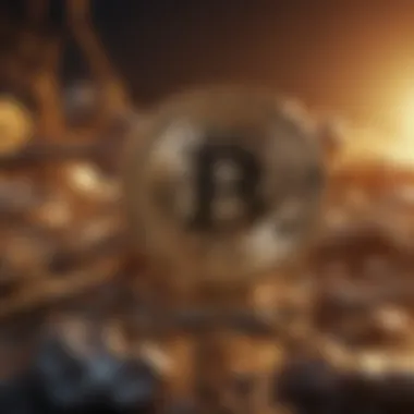 Bitcoin Blockchain Network Visualization Abstract representation of Bitcoin blockchain network