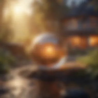 Expansion Concept in Virtual Land Virtual land expansion concept with digital elements