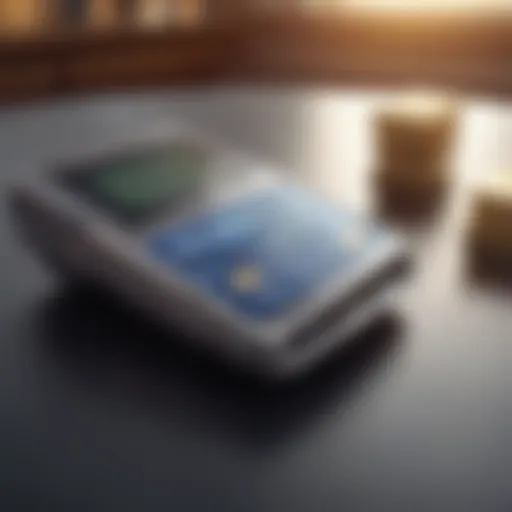 Virtual payment technology illustration