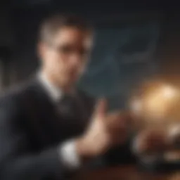 Visionary Crypto Investor Analyzing Market Trends