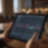 Insightful Data Analysis on TLN Live A visionary with a tablet analyzing data