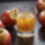 Freshly Squeezed Apple Juice in Glass
