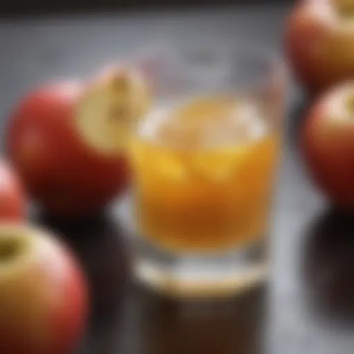 Freshly Squeezed Apple Juice in Glass