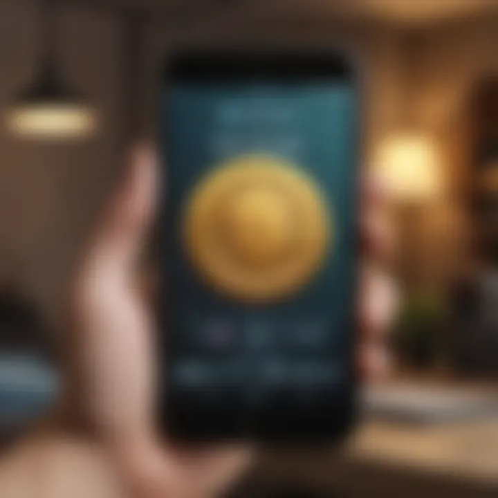 Demonstration of the download process for the Voyager Crypto App