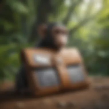 Wallets amidst Natural Monkey Environment Wallets in Monkey Habitat