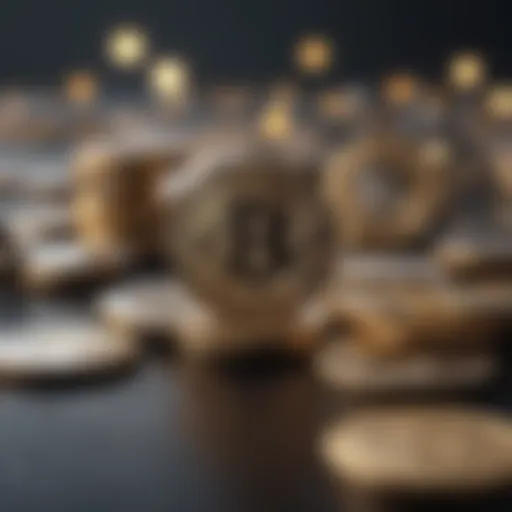 Abstract depiction of digital currency market