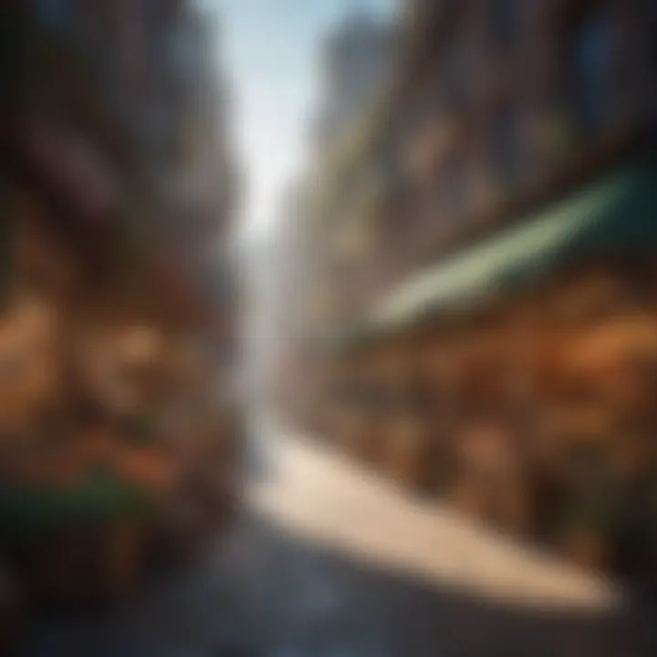 A vibrant marketplace showcasing various NFTs available for purchase