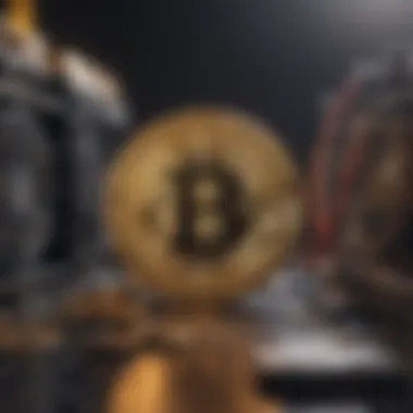 Bitcoin mining process illustration