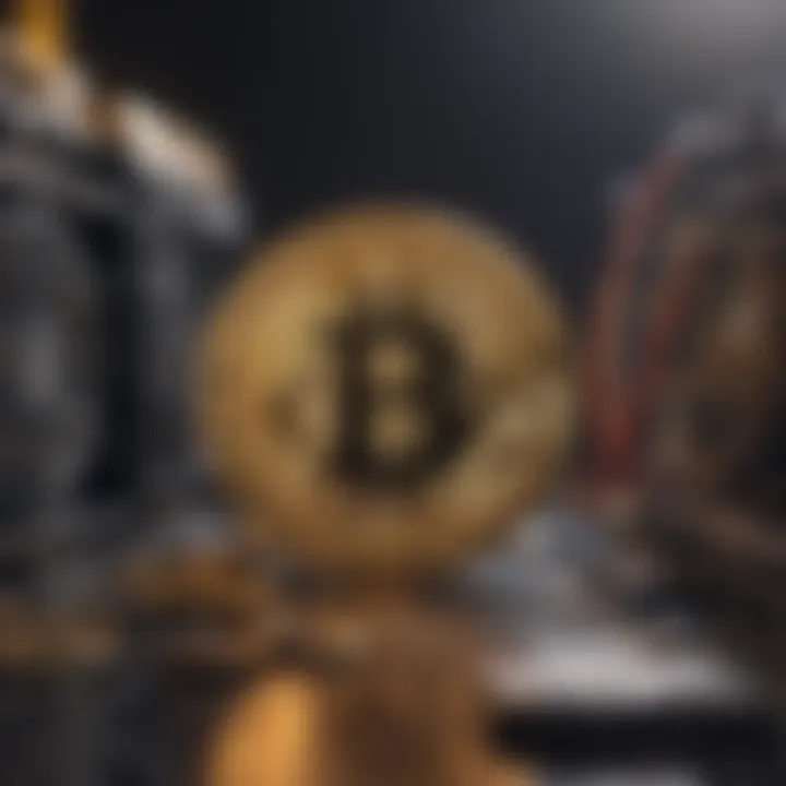 Bitcoin mining process illustration