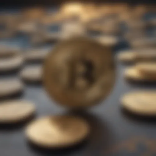 Digital currency exchange concept