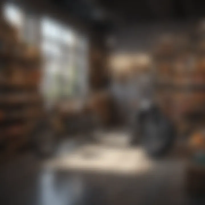 In-person store with groms on display