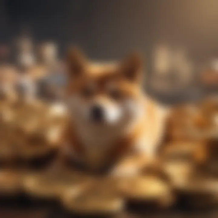 A modern cryptocurrency exchange interface showcasing Shiba Coin