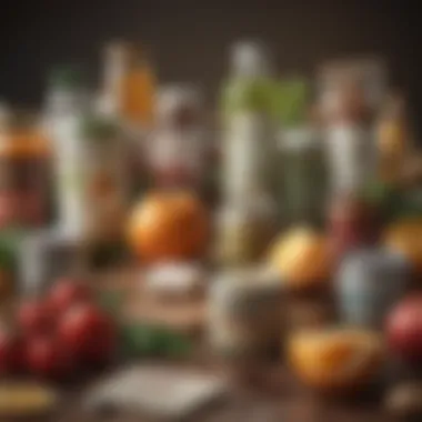 Assortment of organic products