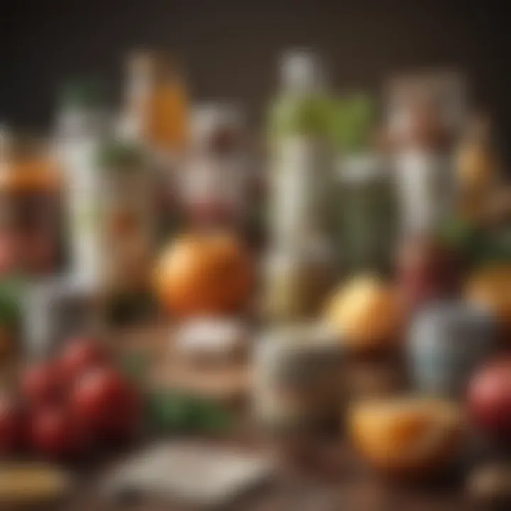 Assortment of organic products