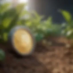 Visual representation of yield farming mechanisms