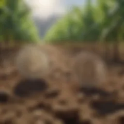 Illustration depicting the intricate web of yield farming tokens