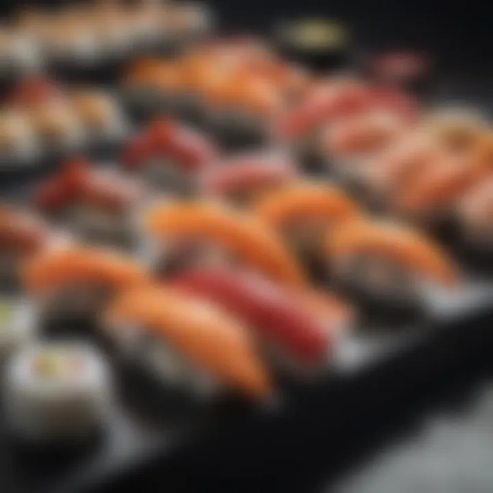 Exquisite Yuan Sushi Presentation